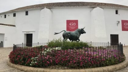 Ronda in Andalusië Plaza de Toros stier