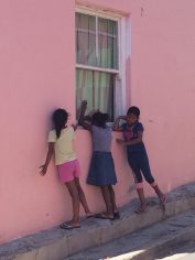 Kaapstad Bo-Kaap in Zuid-Afrika kinderen