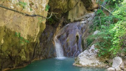 Dimosari watervallen Nidri Lefkas