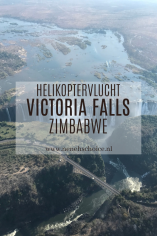 Helikoptervlucht Victoria Falls Zimbabwe Zambia