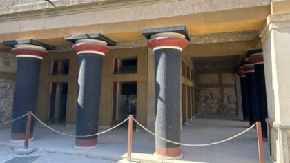 Knossos Kreta Koninginneverblijf pilaren