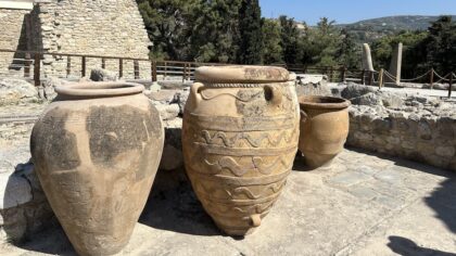 Knossos Kreta terracotta voorraadpotten