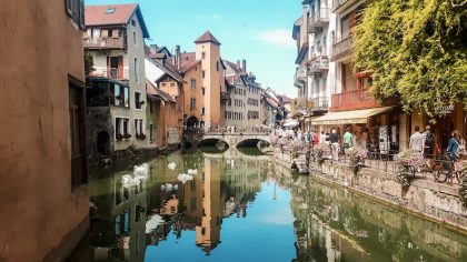 Annecy bij Lac d'Annecy Frankrijk