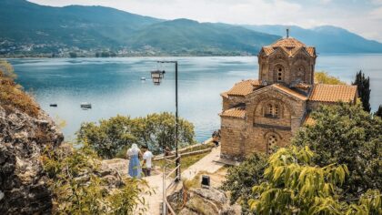 Meer van Ohrid in Macedonië