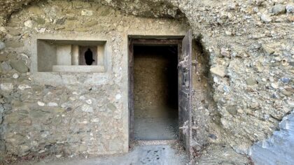 Agia Galini Kreta War Tunnel entrance