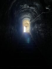 Agia Galini Kreta War Tunnel trappen