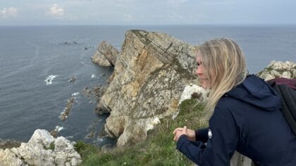 Faro de Cabo Peñas Asturië Spanje Irene