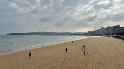 Gijón Playa de San Lorenzo Spanje